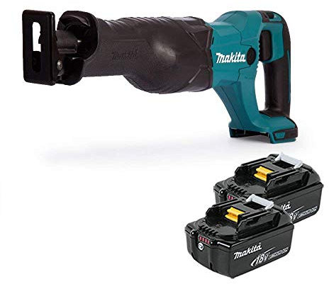 Makita DJR186Z 18V Cordless Reciprocating Saw with 2 x 5Ah Batteries