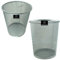 Vedmantra® Circular Metal Wire Mesh Wastebasket Paper Bins - Stable Non Slip Design (Silver)