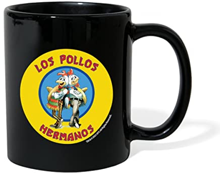 Spreadshirt Breaking Bad Los Pollos Hermanos Logo Tasse Einfarbig, One size, Schwarz
