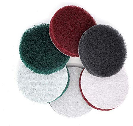 2-20 piezas de 5 pulgadas de estropajo de pulido 240400800 1200 1500 lija de disco de limpieza de bucle de gancho papel de lija autoadhesivo, 1500 grano marrón, 5 pulgadas (2 piezas)