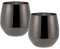 ECHTWERK Copas de vino, copas de vino tinto, vasos de acero inoxidable, vasos irrompibles, vasos inastillables, copas de cóctel, copas de camping, 500 ml, Black-Edition, 2 piezas