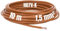 Kalitec 10 metros H07V-K 1,5 mm² marrón cable flexible I PVC cable individual I cable de 1,5 mm2 I cableado hostil I cable individual I cable de conmutación
