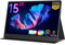 AYY 15 Inch Portable Monitor - 1080P Full HD, IPS Screen, 100% sRGB, USB - C HDMI External Display with Dual Speakers, Second Monitor for Laptop/PC/Phone/Switch/Xbox/PS4/PS5, Black