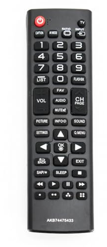 Telecomando di ricambio AKB74475433 Sub AKB73975711 AKB73975722 AKB74475455 AKB73715608, adatto per TV LED LG 43LF5400 43LF5400-UB 49LF5400 49LF555 400-U. B 32LF550B 42LF5500 49LF5500 55LF5500