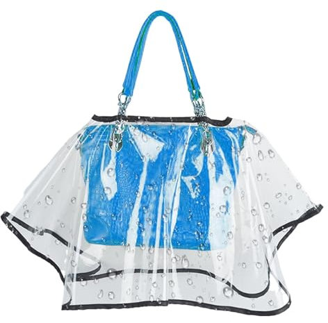 Regenschutz für Handtasche, Regenhülle für Tasche, wasserdichte wasserdichte Taschen für Handtasche, leichte und tragbare Regenhülle, Handtaschenschirm für Wandern, Camping und, durchsichtig, Se