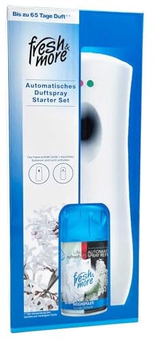 Fresh & More Automatischer Duftspender-Set mit Weichspüler-Duft, Nachfüller 250ml – Lang anhaltende Frische für Ihr Zuhause