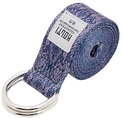 Cintura da yoga, nastro flessibile, materiale misto cotone – Cintura regolabile a 8 piedi, utilizzata per yoga, pilates, stretching, terapia fisica, fitness e home exercise – utilizzata per il