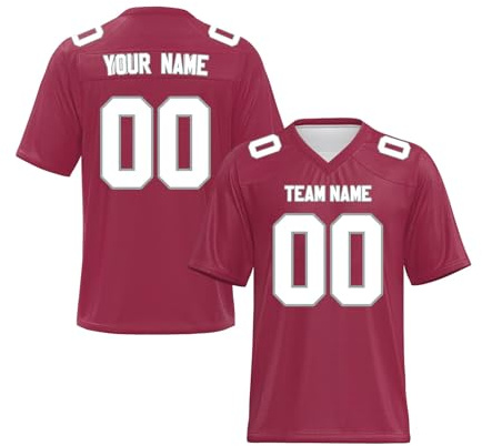 Yunshenla Personnalisé Maillot de Football Américain T Shirt Sport Maillot Rugby Personnalisable avec Nom et Numéro Homme Femme Enfant Tshirts Equipe de France T-Shirts Personnalisé(#11)
