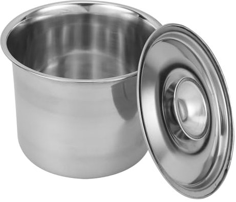Veemoon Wiederverwendbarer Edelstahl Eiscremebecher 450ml mit Deckel