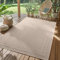 SIMPEX Outdoor Teppich Wetterfest Beige 240x340 cm, UV-beständig, ideal für Küche, Balkon, Terrasse, Garten Wohnzimmer Esszimmer, Einfarbiges Design mit Bordüre, Pfelgeleicht