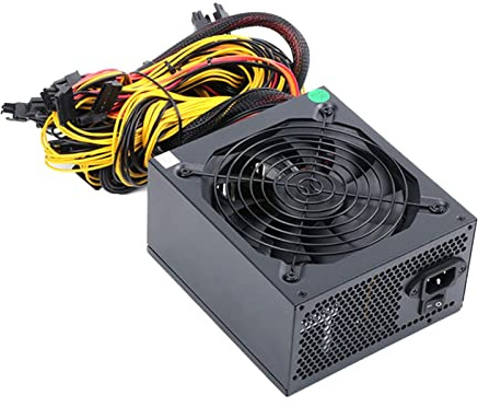 PURYN 2000W 2400W 2600W 160V-240V ATX ETH Mining Bitcoin Fuente de alimentación 95% de eficiencia para 3060 3070 3080 Miner Rig (1800W a 2000W B EU)