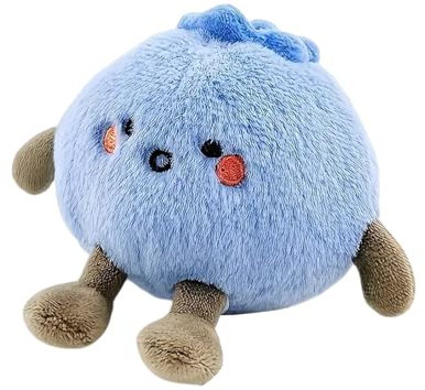Giocattolo Peluche Di Mirtillo | Bambola Di Animali Da Peluche Sicuri | Giocattoli Lavabili In Lavatrice E Perfetta, Peluche Carine Da 4 Pollici Che Accompagnano Bambole Per Bambini E Adulti, Decorazi
