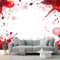 Wallpaper Non-Woven Premium Art Print Fleece Wall Mural Decoration Art Ink Splash Paint Splash Bedroom Home Poster Decoration Red White