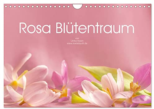 Rosa Blütentraum (Wandkalender 2026 DIN A4 quer), CALVENDO Monatskalender: Zarte rosa Blütenfotos verzaubern uns das ganze Jahr (CALVENDO Natur)