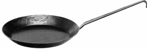 getgastro Padella in ferro battuto, diametro 36 cm, senza rivestimento