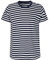 Neutral Mens Fitted T-Shirt, Größe:M, Farbe:White - Navy (Striped)