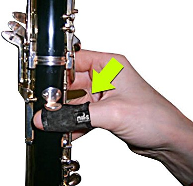 NUBS Thumb Protectors for Sax, Oboe, Clarinet and Woodwind, Padded Thumb Sleeve Rest Cushion with Added Compression - Protection From Painful Bruising and Blisters (Large)