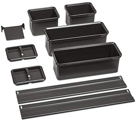 YouboXx-Set 3 Organisationssystem anthrazit für Apothekerauszug DISPENSA, DISPENSA Swing, DISPENSA junior Einteilungssystem von SO-TECH®