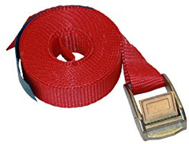 lasiprofi Zurrgurt MT400 mit Klemmschloss Gurtbreite 25 mm Gurtlänge 6 Meter Rot