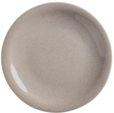 KAHLA 1T3422A93022W Homestyle Brotteller 16 cm desert sand rustikales Geschirr aus Porzellan mit Steingut- und Keramiklook kleiner Teller flacher Vorlagenteller Dessertteller Kuchenteller rund grau