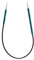 KnitPro K47055 Rundstricknadel, Metal, Grün, 25cm / 3.25mm