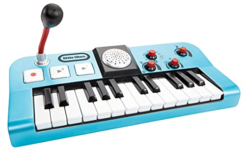 Little Tikes - My Real Jam Tastiera, Tastiera giocattolo con microfono e custodia, Quattro modalità di gioco, controllo del volume, connettività Bluetooth, Stimola la fantasia, Età 3+ anni
