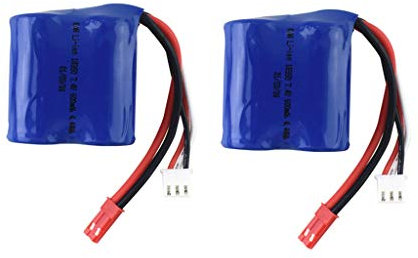 ZYGY 2PCS 7.4V 600mah Batterie au Lithium pour EB02 télécommande Bateau Batterie de Rechange modèle de Bateau modèle de Voiture Batterie au Lithium Haut débit
