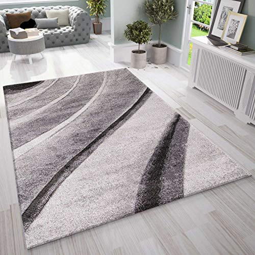 Bossan Carpet Designer Moderner Wellen Teppich Wohnzimmer Inneneinrichtung Neu, Maße:80x150 cm