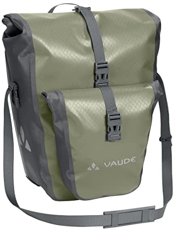 VAUDE Fahrradtaschen für Gepäckträger Aqua Back Plus, 2 x Hinterradtaschen wasserdicht, 51 Liter Gesamtvolumen, Fahrrad Gepäckträgertasche hinten, einfache Befestigung – Made in Germany