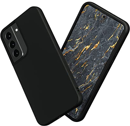 RhinoShield Case kompatibel mit [Samsung Galaxy S22] | SolidSuit - Stoßdämpfende & schlanke Schutzhülle mit Premium Finish - 3.5 Meter Fallschutz - Klassik Schwarz