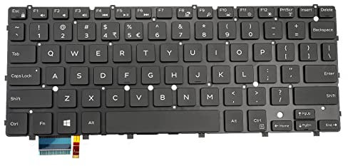US Layout Backlit Keyboard Replacement for Dell XPS 13 9343 9350 9360 in-spiron 13 7347 7348 7352 in-spiron 15 7547 7548 Laptop
