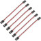 Wishiot 6 Stück 150 mm Fernbedienung Servo Verlängerungskabel Stecker auf Buchse Servo Verlängerungskabel AWG22 für RC JR Futaba RC Auto oder Flugzeuge