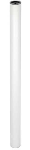 WAGNER Möbelbein/Tischbein/Möbelfuß/Systemrohr TENO - Ø 50 x 718 mm, individuell mit TENO System und QuickClick kombinierbar, Stahl in Aluminium Eloxaloptik, Tragkraft 50 kg - 12907701