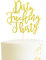 Arthsdite Dirty Thirty Cake Topper – Tortenaufsatz zum 30. Geburtstag, Kuchendekoration zum 30. Geburtstag, Party-Dekoration, goldfarbener Glitzer