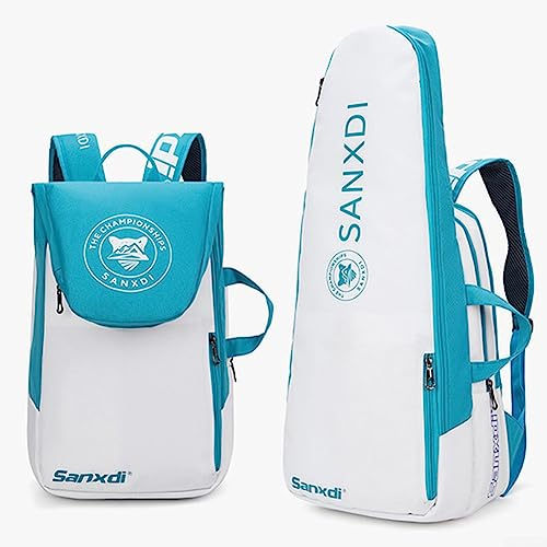 ZYWUOY Tasche für Tennisschläger, Tennis-Paddel-Rucksack, Squash-, Badmintonschläger, Tasche, Schläger, Tragetasche, Handtasche, Blau,Tennistasche Damen, Tennistasche Herren, Tennisrucksack