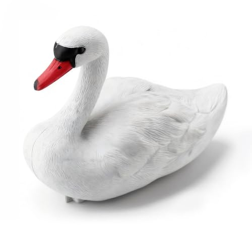 CHEOTIME Schwan für teich Schwan teich Schwimmende Schwan Dekor Teichstatue, Dekoration Und Schutz Schwan Skulptur Weiße Schwan Statue Schwan Dekorationen Dekoration Haustier Köder