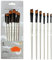 Peinture de pinceau ensemble biseauter shader dessin pinceaux aquarelle peinture à l'huile brosses à huile pinceau acrylique de angle accessoire 6pcs
