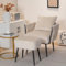 RELAX4LIFE Fauteuil de Salon avec Repose-Pieds, Fauteuil d’Appoint en Velours avec Profondeur d'Assise 58 cm| Oreiller Confortable | Pieds Métalliques Robustes| Patins Ajustables 65X66X80CM, Beige