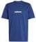 adidas Herren Essentials LINEAR Single Jersey Tee, Dark Blue/White, XL