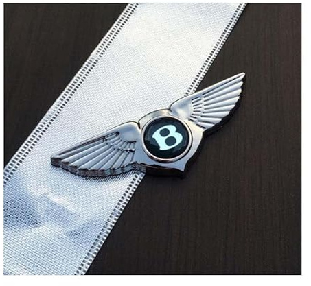 EVIMO Auto Emblem Aufkleber, für Bentley Flying Bentayga Brooklands Continental Mulsanne Spur Arnage Abzeichen Aufkleber Vordere und Hintere Emblem Abzeichen Dekoration Auto Exterieur Modifizierte