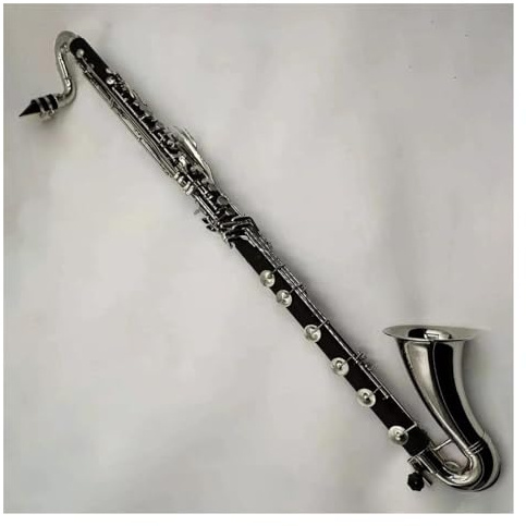 Tief-C-Klarinette Vernickelte Tasten Bassklarinette Musikinstrument Mit Mundstück Und Koffer Klarinettenset