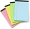Farbige Notizblöcke, 12,7 x 20,3 cm, 4 Stück, liniert, Notizpapier, 12,7 x 20,3 cm, rosa Notizblöcke, 12,7 x 20,3 cm, liniertes Papier, 80 g/m², Pastellblöcke, 30 Blatt/Block