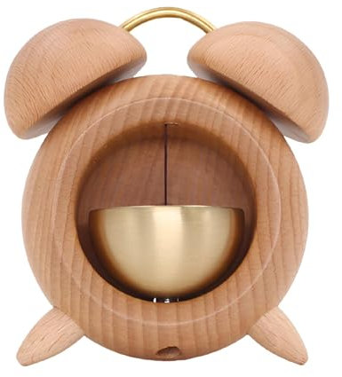 Samuliy Timbre de puerta de madera - Timbre de madera en St japonés con fijación magnética - Decoración de madera para patio trasero, habitación, nevera, jardín, hogar