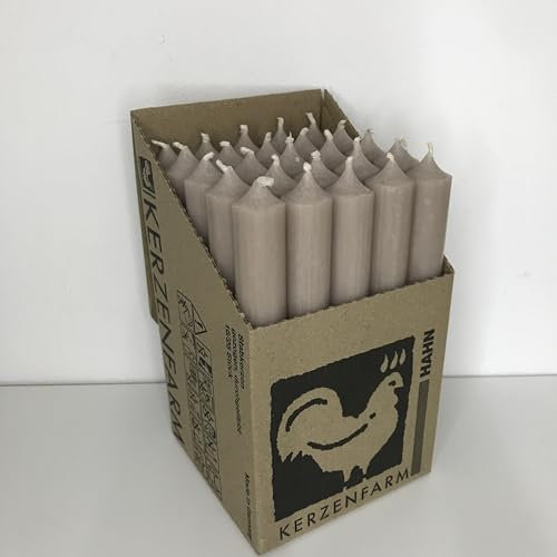 Luterna Stabkerze 180/22 mm 25 Stück (taupe)