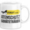 Feuerwehr Tasse Geschenkidee Atemschutz Feuerwehrmann Geräteträger Geschenk (Weiß)