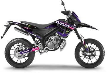 Deco Moto Cross Derbi Senda X-Treme 50 SM 2018 bis 2023 Grim Violett Rosa