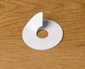 Self-Adhesive Radiator Pipe Covers, Collars, Surrounds, Rose 15mm for Laminate, Engineered, Vinyl Flooring (White)