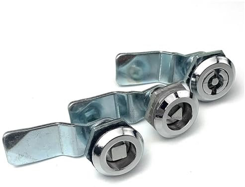 XJJ-MS705 armoire de Distribution poubelle Triangle cylindre serrure équipement mécanique boîte de Distribution interrupteur armoire serrure 1 pièces(Thai Teak)