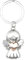 Amexo Porte-clés Ange Gardien, Ange gardien Porte-clés avec Cœur pour Petite Amie, Pendentif Porte-Bonheur pour Examens ou Voiture, Cadeau Doux Ange pour Femme Fille Collègue Mère Sœur