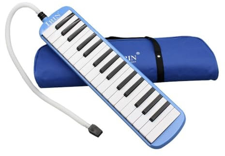 Melodica mit 32 Tasten und Mundstück, Blasrohr, Keyinstrument, Musikinstrument, für Erwachsene, Harmonium